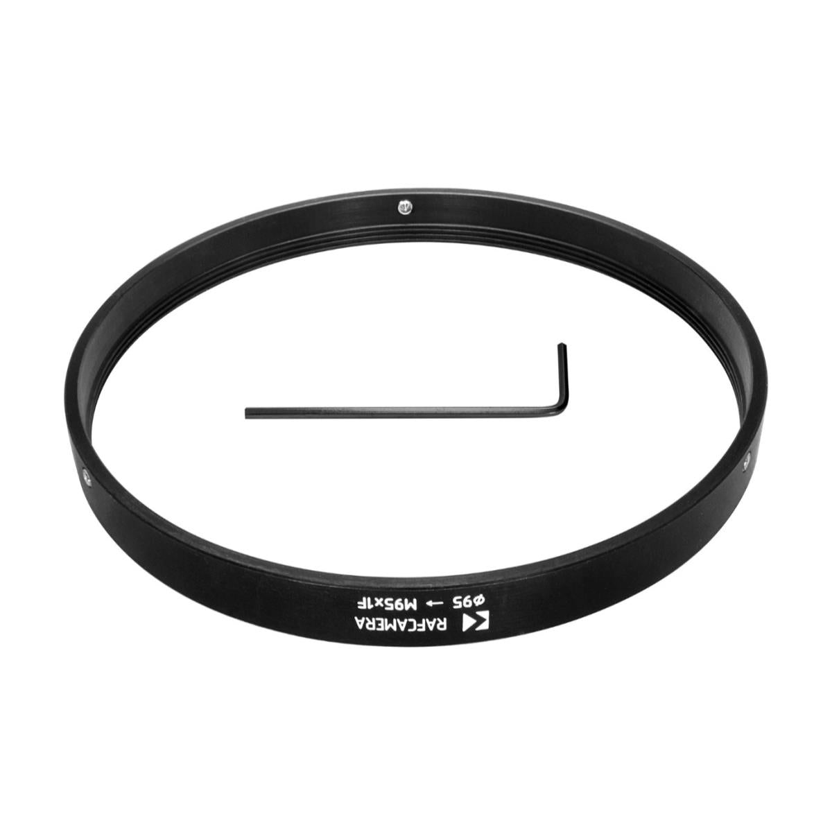 95mm clamp to M95x1 female thread adapter