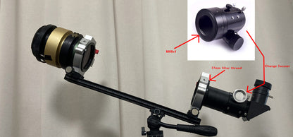 M68x1 male to M77x0.75 female thread adapter