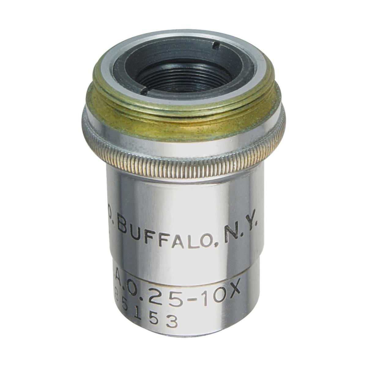 Spencer Microscope Objective - 16mm 10x0.25