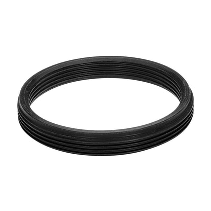 M32x0.75 male to M30x0.75 female thread adapter, flangeless, black