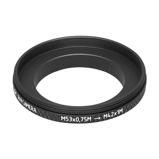 M53x0.75 to M42x1 thread mount adapter for MC El-Nikkor 135mm lens