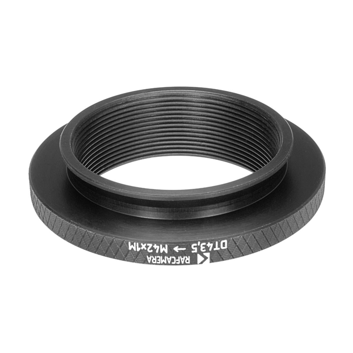43.5mm microscope dovetail (Zeiss West) to M42x1 male thread adapter