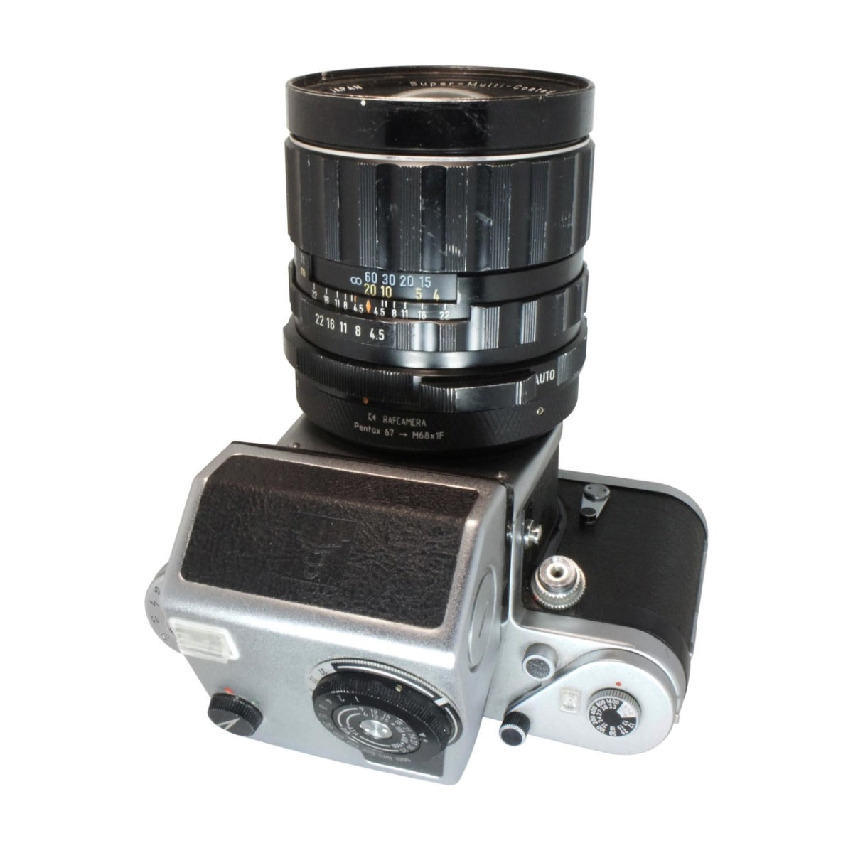 Pentax 67 lens to Pentacon Six camera (M68x1 female thread) mount adapter