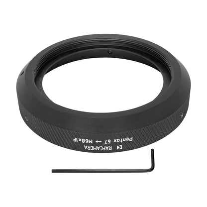 Pentax 67 lens to Pentacon Six camera (M68x1 female thread) mount adapter