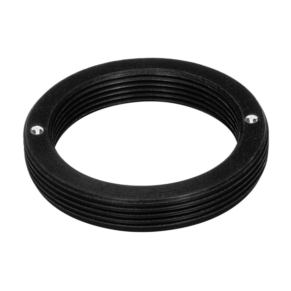 M26x0.75 male to RMS female thread adapter, flangeless, black