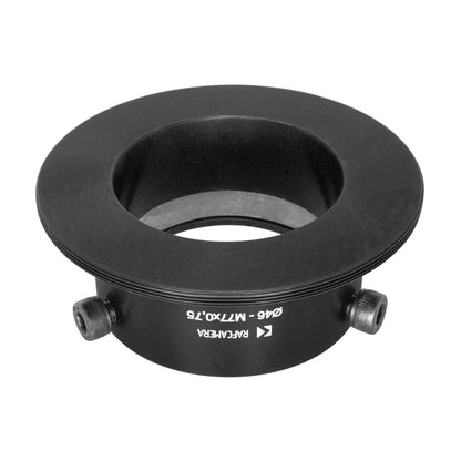 46mm clamp to M77x0.75 male thread adapter