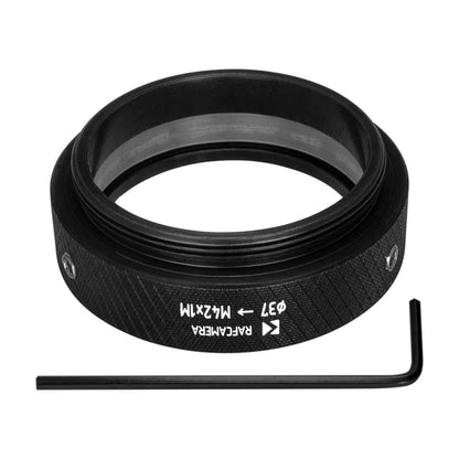 37mm clamp to M42x1 male thread adapter, long