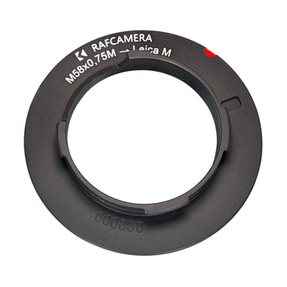 M58x0.75 male thread to Leica M camera mount adapter