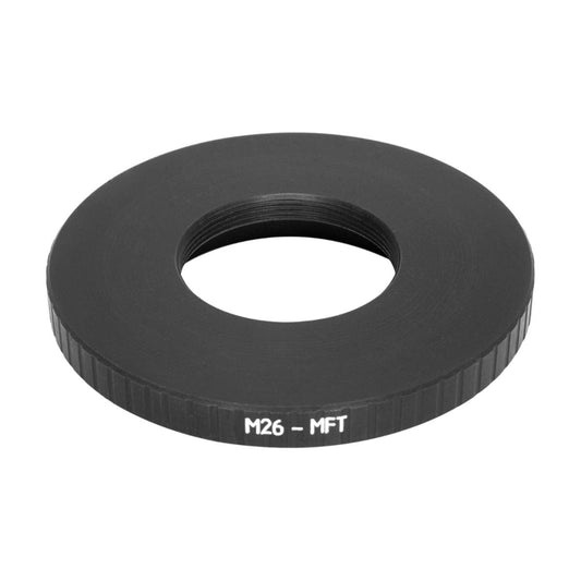 M26x0.7 (36 tpi, Mitutoyo) female thread to MFT (micro 4/3) camera mount adapter