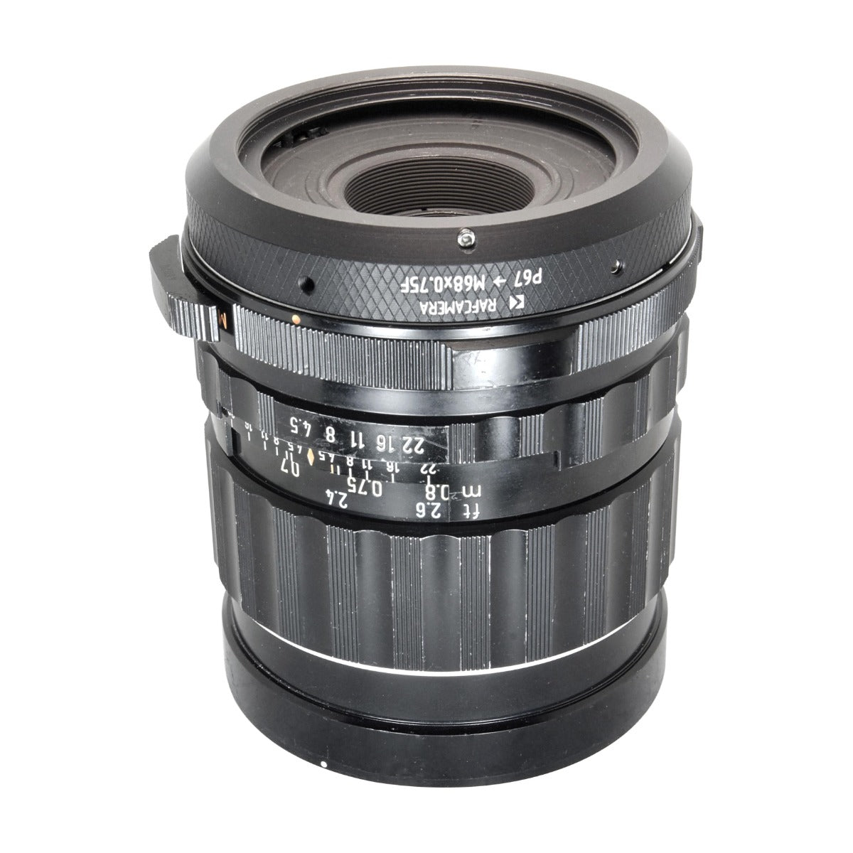 Pentax 67 lens to Kiev-60/6C camera (M68x0.75 female thread) mount adapter