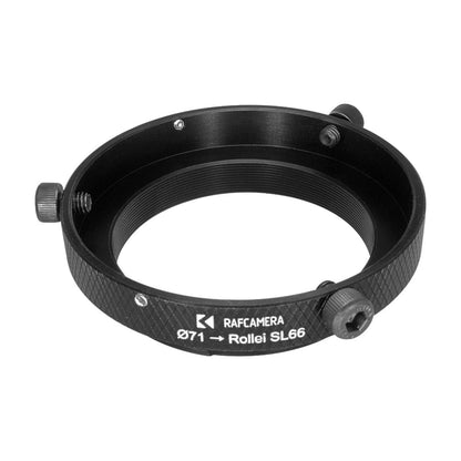 71mm clamp to Rolleiflex SL66 mount adapter for Cinelux, ISCO