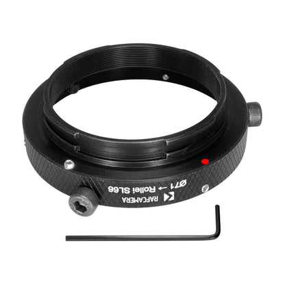 71mm clamp to Rolleiflex SL66 mount adapter for Cinelux, ISCO