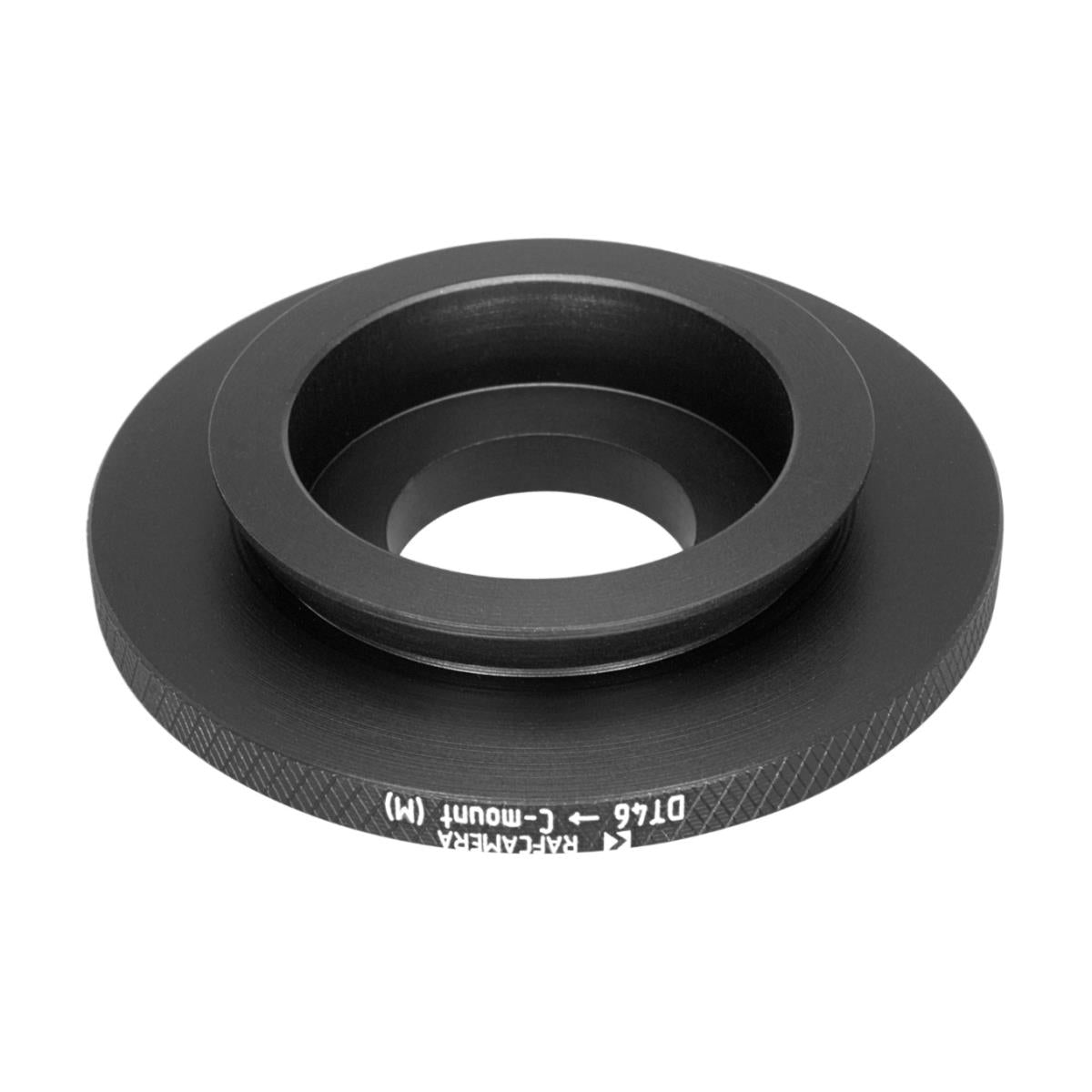 46mm microscope dovetail to C-mount male thread adapter, wide