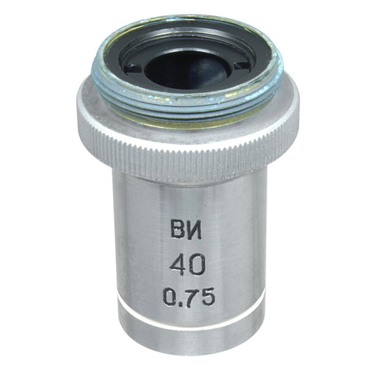 LOMO Microscope Objective - Achromat 40x0.75 WI, RMS