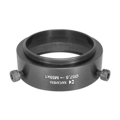 57.5mm clamp to M55x1 male thread adapter