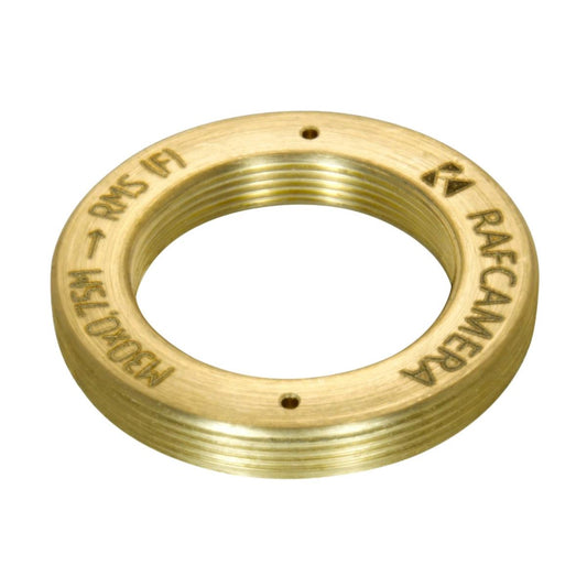 M30x0.75 male to RMS female thread adapter, flangeless, bronze
