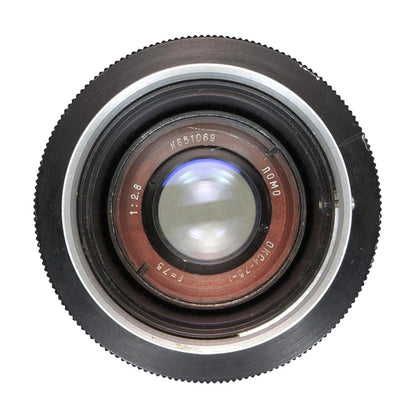 LOMO OKC4-75-1 lens 2.8/75mm, T/2.9 in Konvas/Kinor OCT-19 mount, #651069