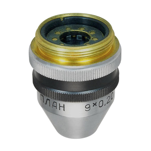 LOMO Microscope Objective - Planachromat 9x0.20 (Polarized)