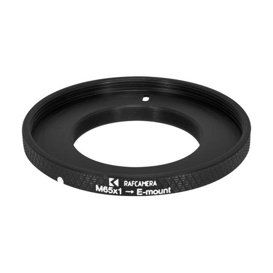 M65x1 female thread to Sony E-mount camera adapter