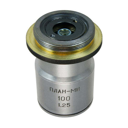 LOMO Microscope Objective - Planachromat 100x1.25, Luminescence