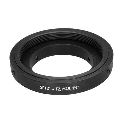 SCT 2 inch to T2 or M48 or 1.25 inch adapter (3-in-1), short, adjustable