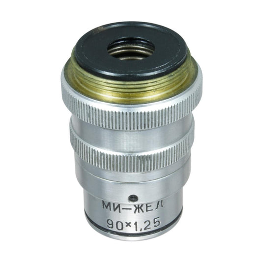 LOMO Microscope Objective - Achromat 90x1.25, Gelatin