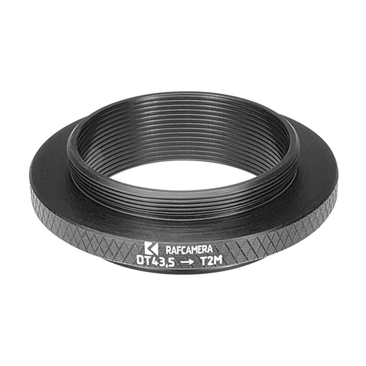 43.5mm microscope dovetail (Zeiss West) to T2 male thread adapter