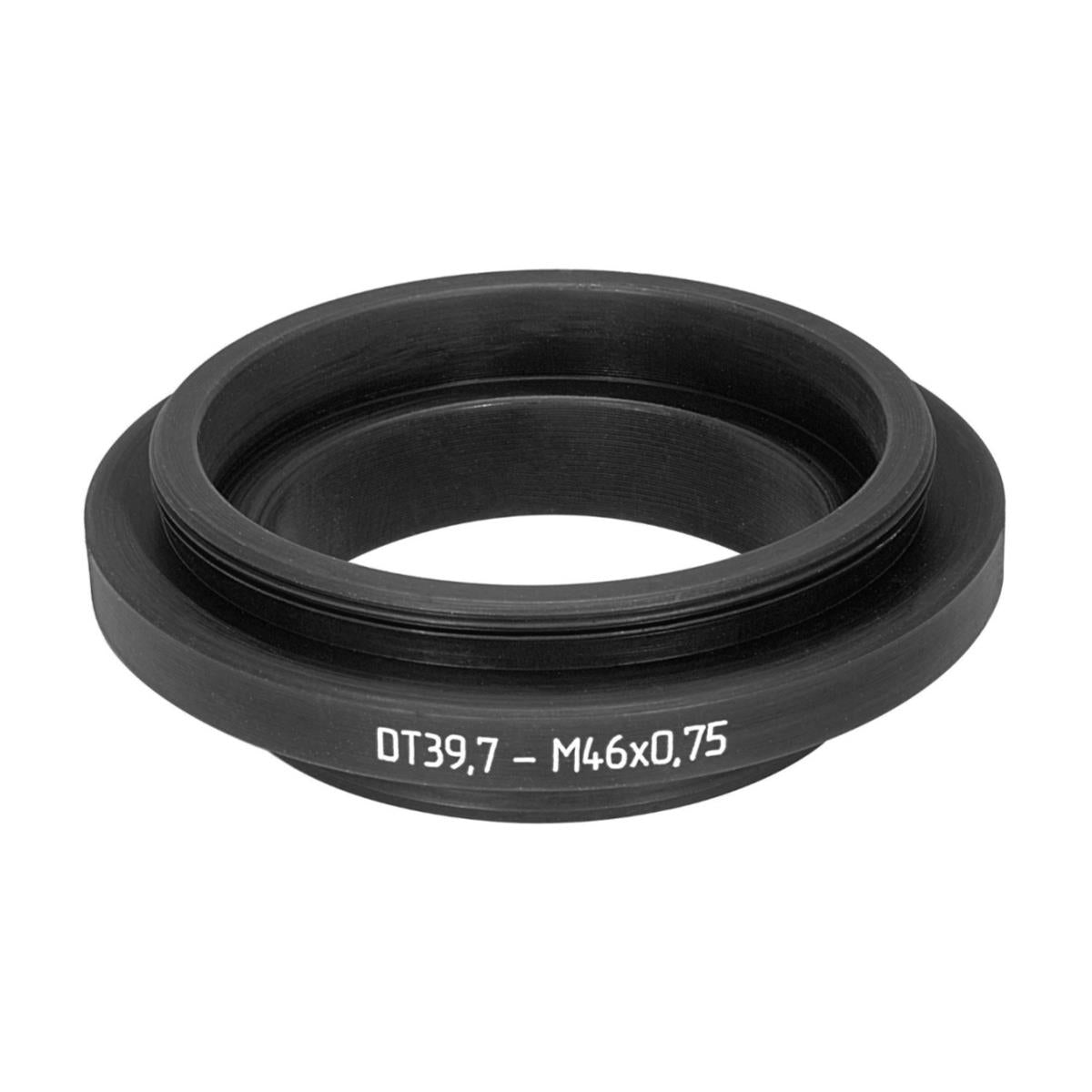 39.7mm microscope dovetail to M46x0.75 male thread adapter