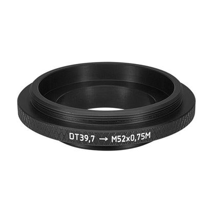 39.7mm microscope dovetail to M52x0.75 male thread adapter