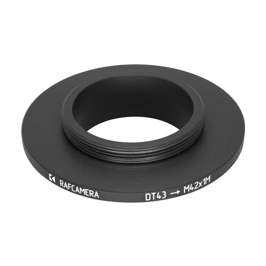 43mm dovetail to M42x1 male thread adapter for Leitz microscopes