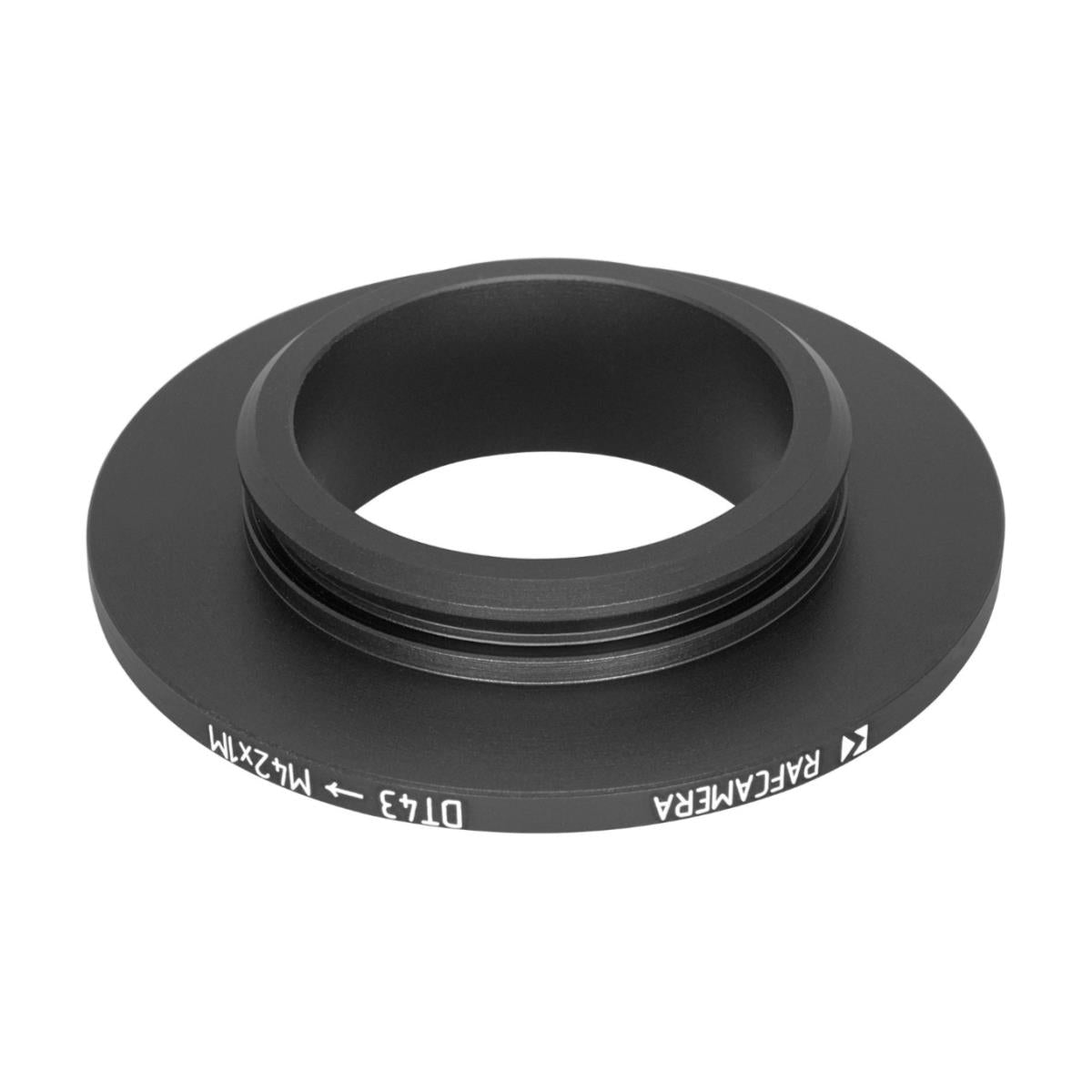 43mm dovetail to M42x1 male thread adapter for Leitz microscopes