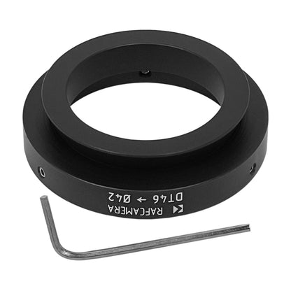 46mm dovetail to 42mm clamp adapter for Olympus BX/CX microscope