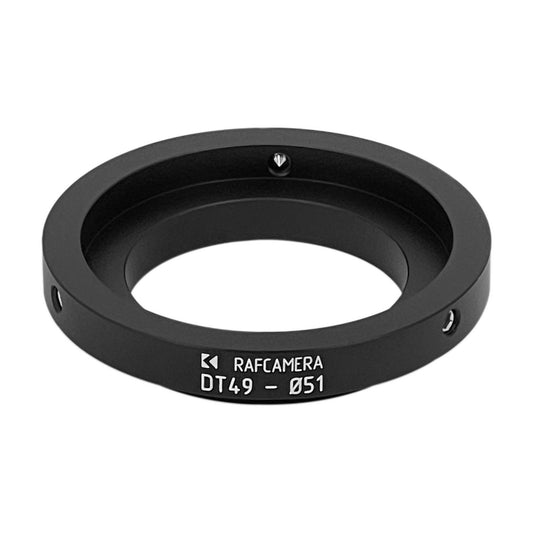 49mm dovetail to 51mm clamp adapter