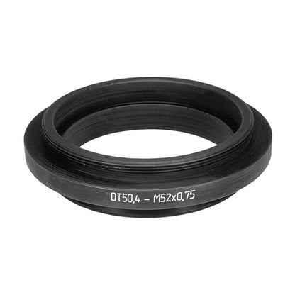 50.4mm microscope dovetail to M52x0.75 male thread adapter