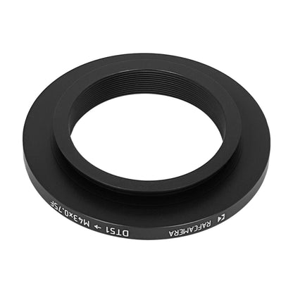 51mm microscope dovetail to M43x0.75 female thread adapter