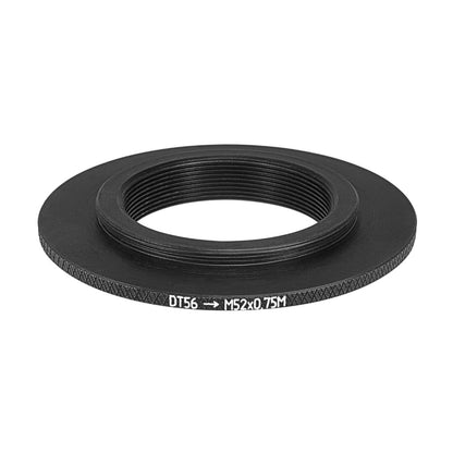 56mm microscope dovetail to M52x0.75 male thread adapter