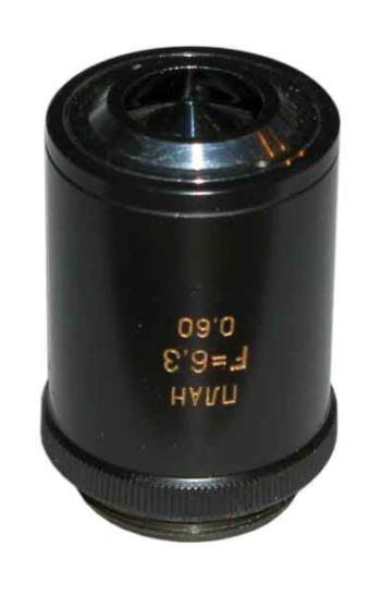 LOMO Microscope Objective - Epiobjective F=6.3mm, n.a.0.60 PLAN