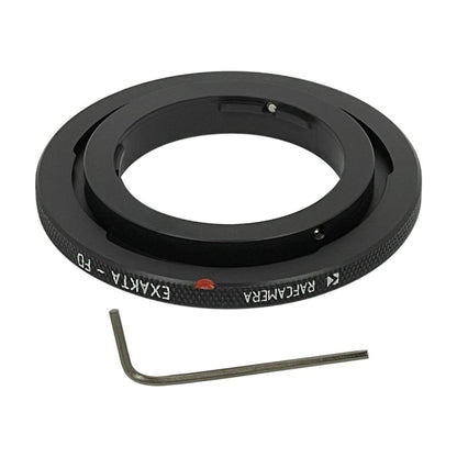 Exakta lens to Canon FD camera mount adapter