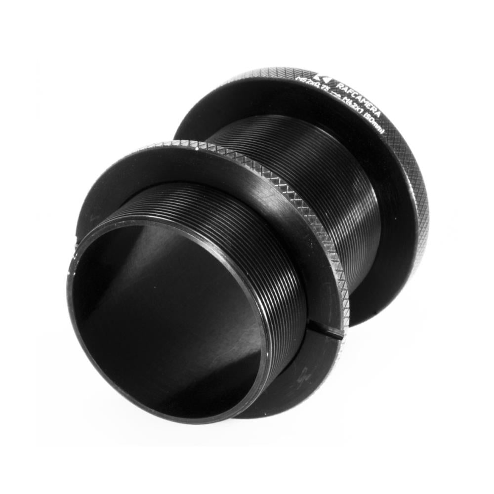 50mm M52x0.75 female - M42x1 male thread extender (variable tube) with stop ring