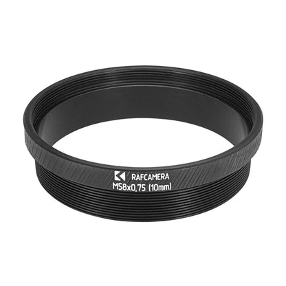 M58x0.75 (58mm) thread extender for Copal #3 shutter, 10mm