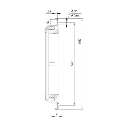 Pentacon Six P6 lens board (plate, flange)