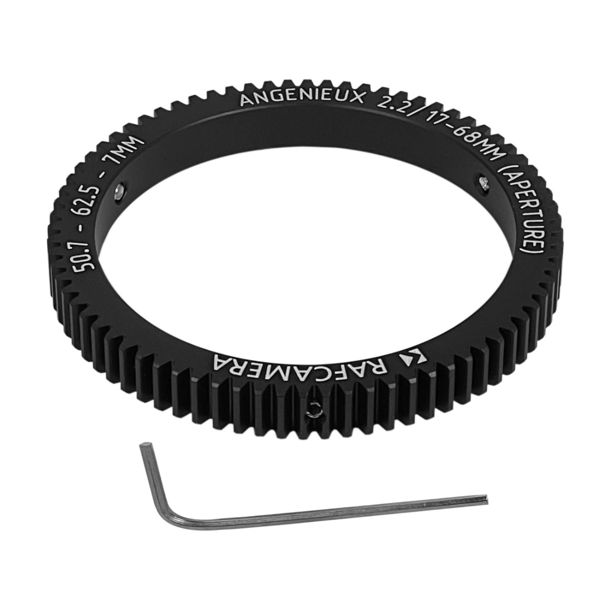 Follow Focus Gear (50.7-62.5-7mm) for Angenieux 2.2/17-68mm lens (APERTURE)