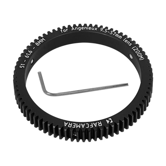 Follow Focus Gear (51-61.6-8mm) for Angenieux 9.5-57mm lens, ZOOM