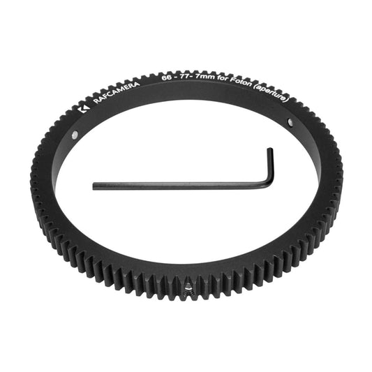 Follow Focus Gear (66-77-7mm) for Foton zoom lens (APERTURE ring)