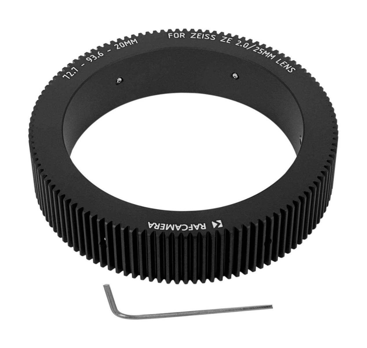 Follow Focus Gear (72.7-93.6-20mm) for Zeiss ZE 2.0/25mm lens