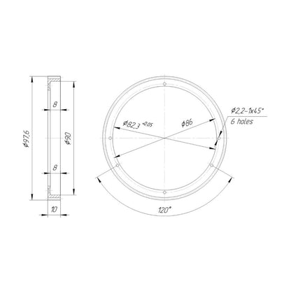 Follow Focus Gear (82.3-97.6-10mm) for LOMO (CKBK) OKC14-75-1M fast lens