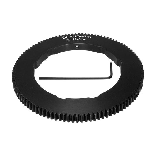Follow Focus Gear (57-86-6mm) for Konvas lenses in OCT-18 mount