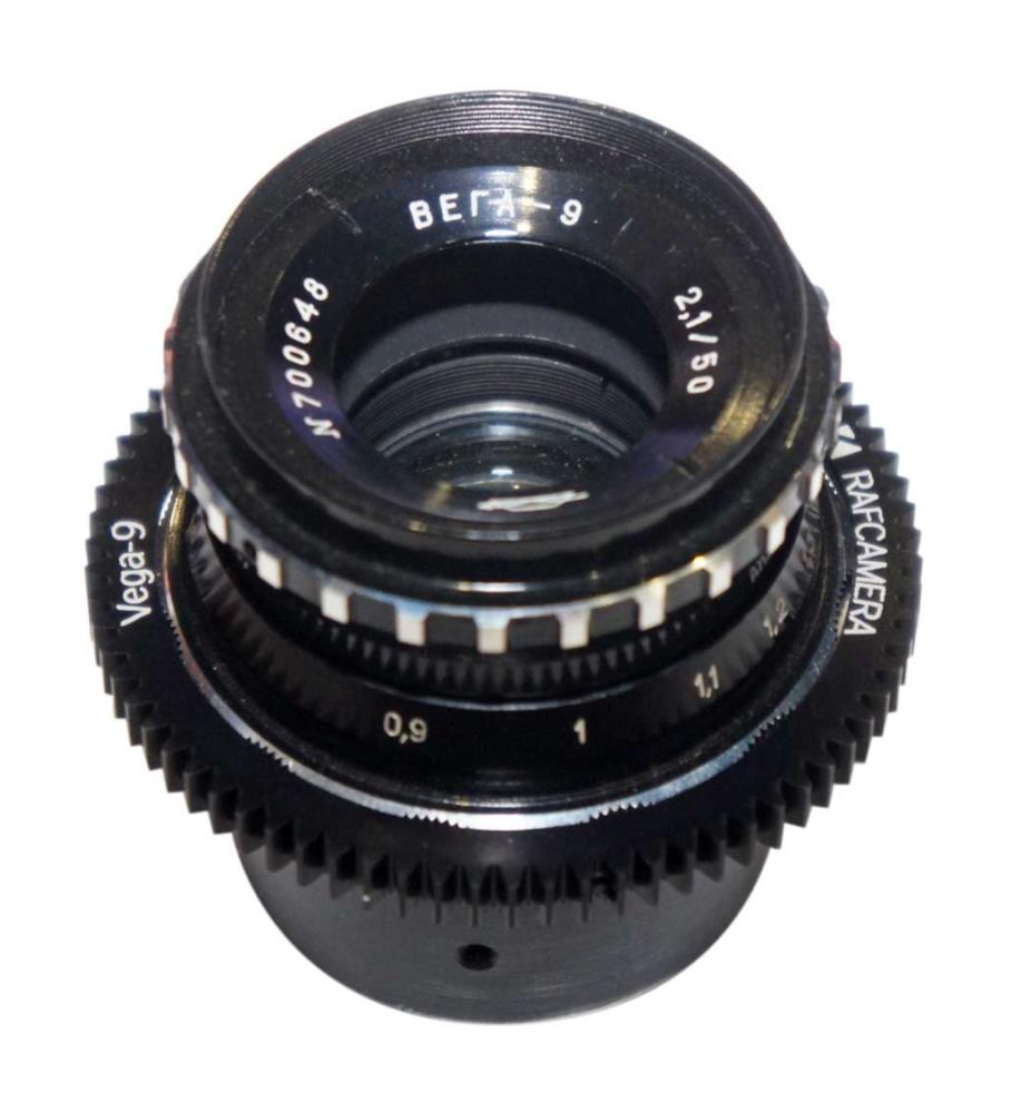Follow Focus Gear (53-62-5mm) for KMZ Vega-9 lens in Krasnogorsk-2 mount