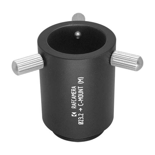 23.2mm clamp to C-mount male thread adapter