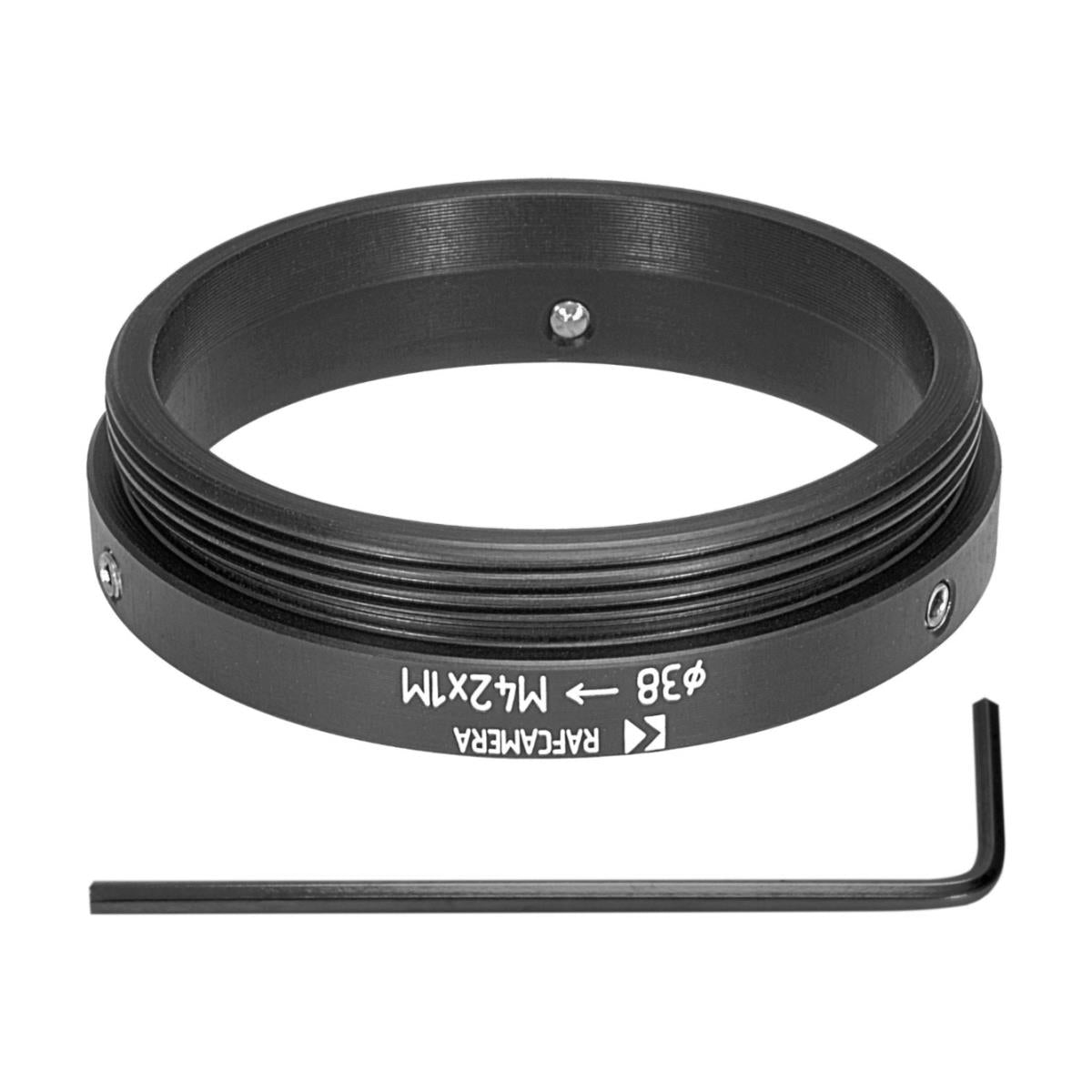 38mm clamp (V38) to M42x1 male thread adapter for Schneider Macro-Symmar
